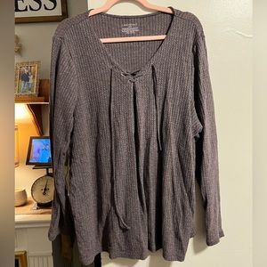 Purple long sleeve shirt